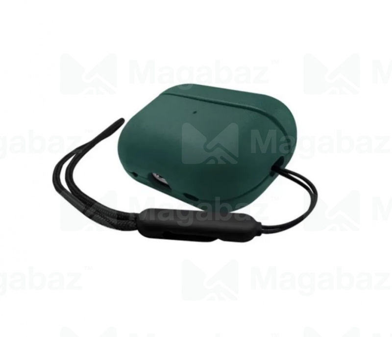 Чехол для наушников_1.059_Apple-- AirPods * AirPods 2_Kzdoo * K-Doo_Luxcraft_PC + PU leather_green