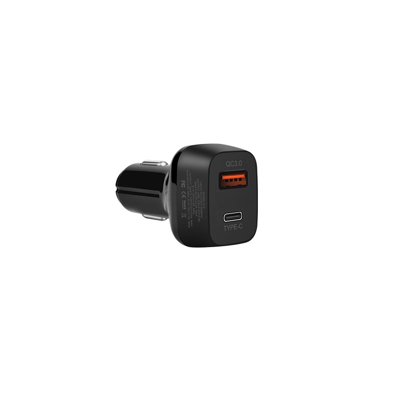 УЗУ_Блок авто_выходы USB Type C 2000 mA/USB 3000 mA_HOCO_Z15_черный