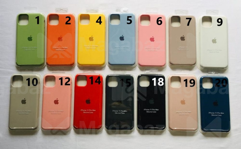 Накладка для_Apple-- iPhone 11_1.100_Silicone Case_желтый_4