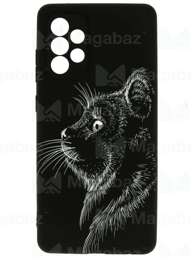Накладка для_Samsung-- A33_1.095-1_Helsen_с защитой КАМЕРЫ_животные_J71_кошка