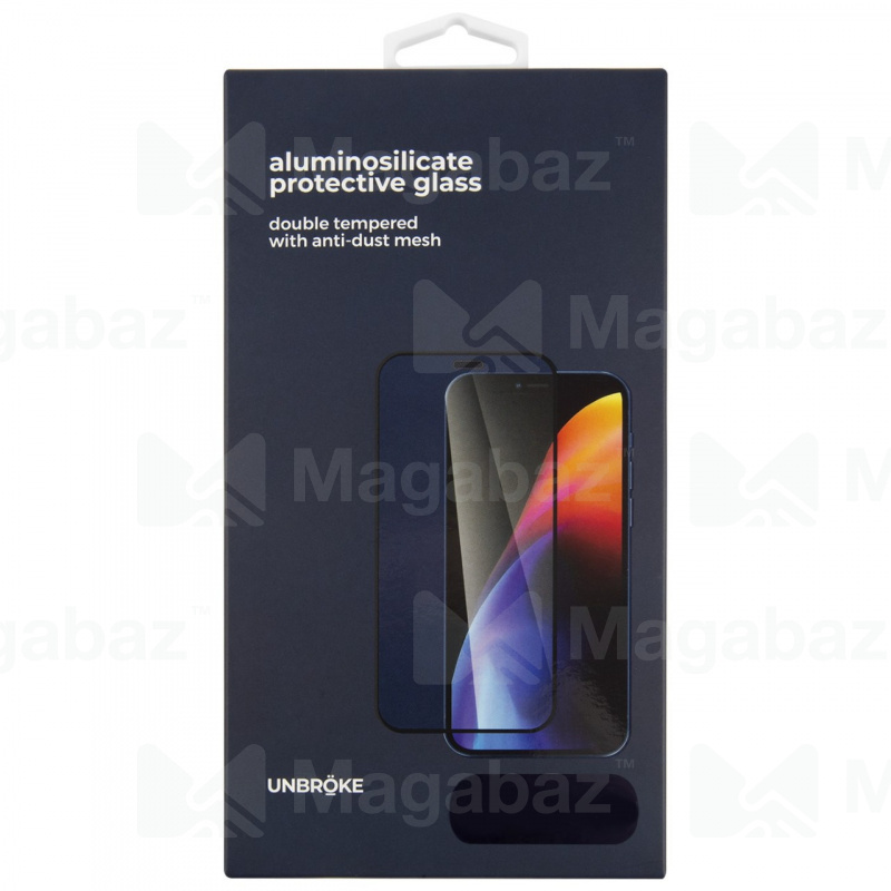 Защита дисплея_Apple-- iPhone 13 PRO Max_2.159_стекло_UNBRÖKE_Full Screen_черное_ПОЛНЫЙ КЛЕЙ
