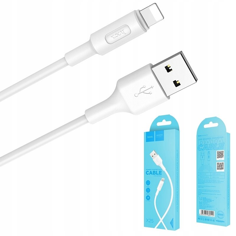 USB-кабель_Apple-- Lightning_HOCO_X25_TPU_белый_1м