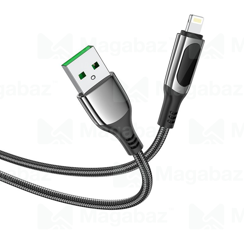 USB-кабель_Apple-- Lightning_HOCO_S51_в переплете_черный_1,2м
