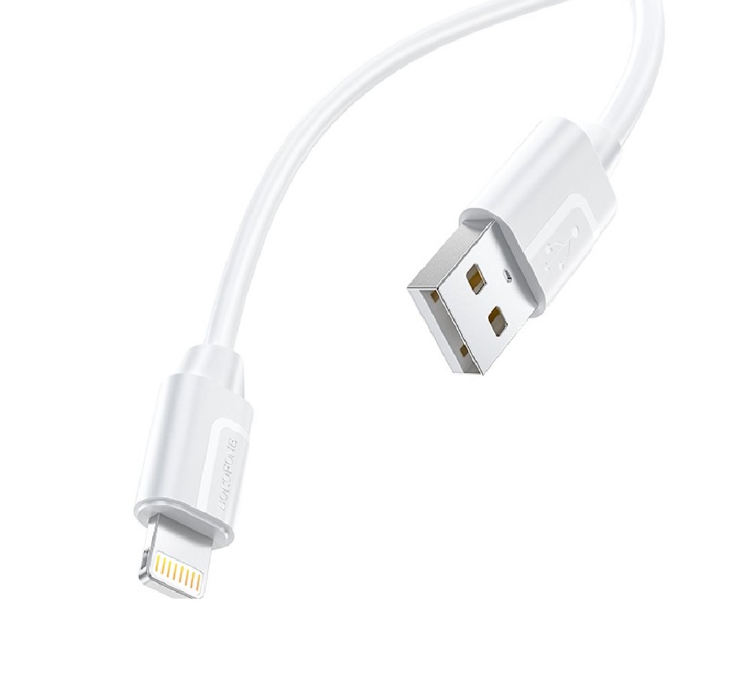 USB-кабель_Apple-- Lightning_Borofone_BX55_TPU_белый_1м