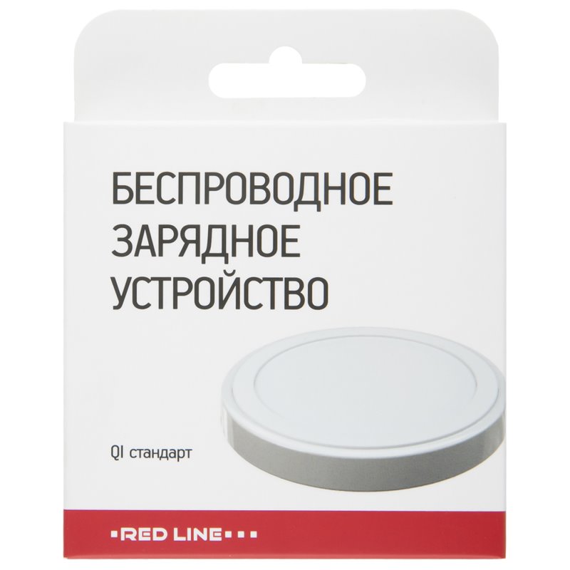 УЗУ_беспроводное_Red Line_Qi-01_1000 mA_белое
