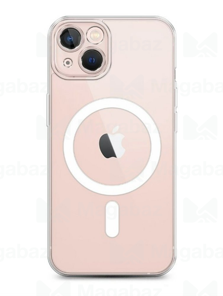 Накладка для_Apple-- iPhone 13 PRO Max_1.1151_PC_Clear Case_MagSafe с АНИМАЦИЕЙ_с БОРТИКОМ в отверст