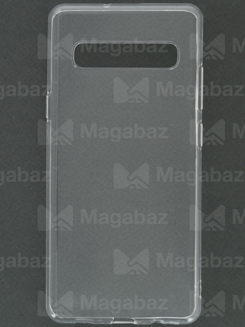 Накладка для_Samsung-- S10 5G_1.146_TPU mp 1mm_с БОРТИКОМ в отверстии камеры_прозрачный_глянцевый