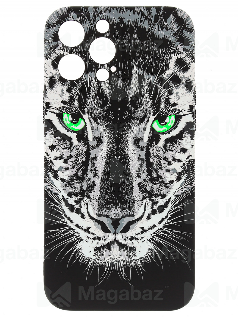 Накладка для_Apple-- iPhone 13 PRO Max_1.095-1_Helsen_с защитой КАМЕРЫ_животные_TX3_пантера