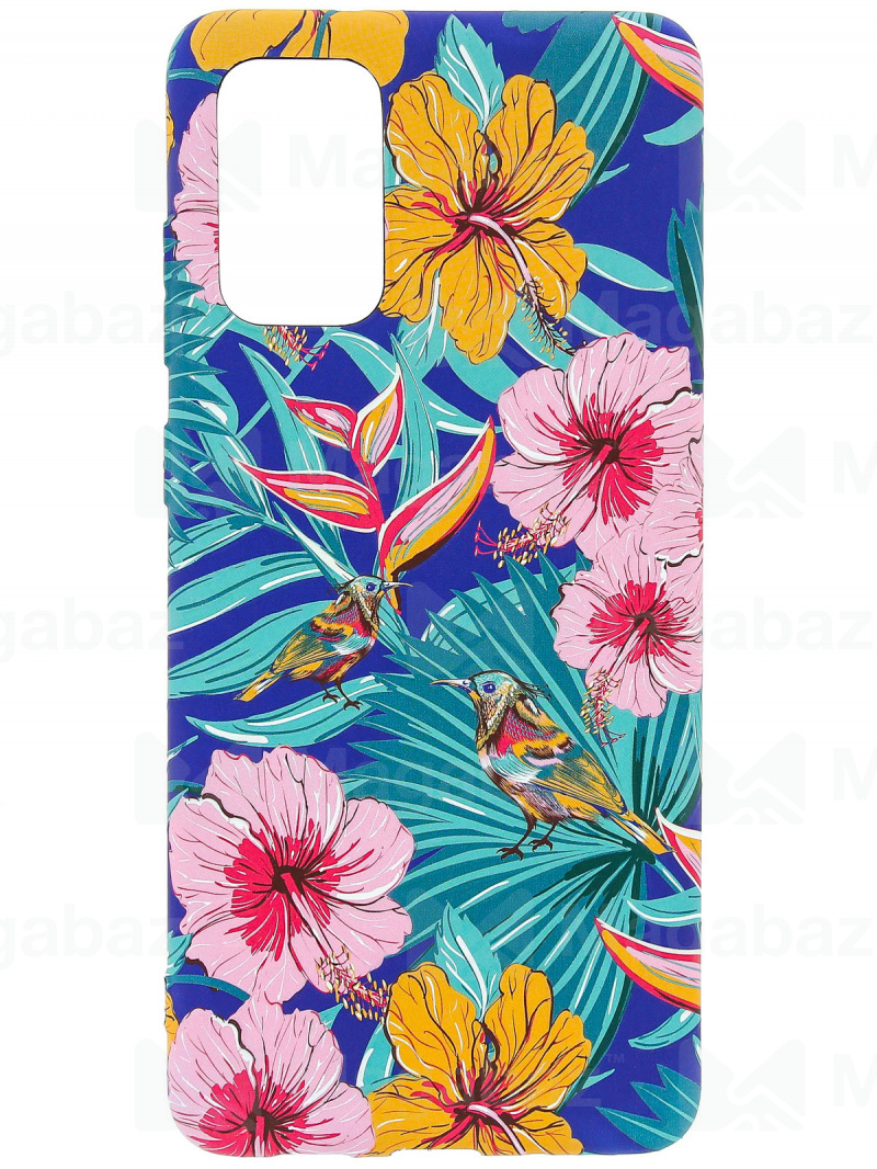 Накладка для_Samsung-- S20 Plus_1.095_Helsen_цветы - птицы_H10