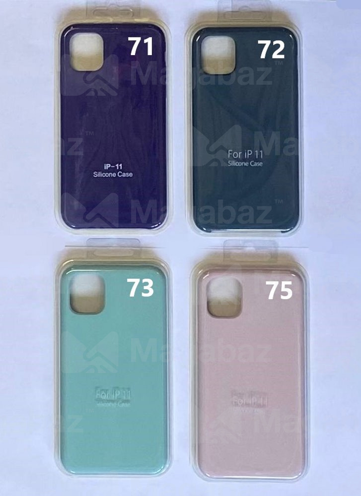Накладка для_Apple-- iPhone 11_1.102_Silicone Case_без логотипа_розовый-светло_75