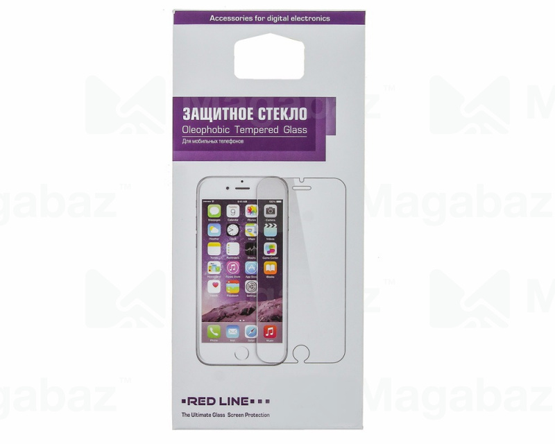 Защита дисплея_Apple-- iPhone 5 * 5c * 5s * SE_2.045_стекло_Red Line_0.33mm