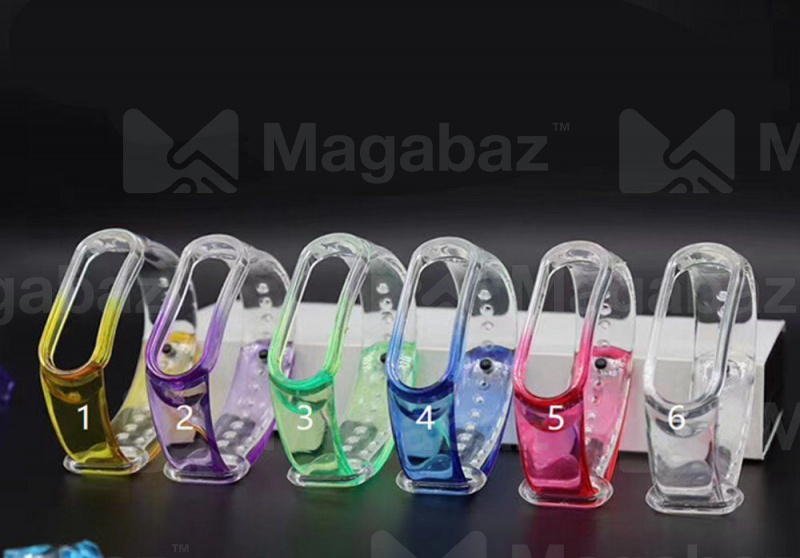 Ремешок на руку для_Xiaomi-- Mi Band 6 * Mi Band 5_No Name_TPU_Вид №5_зеленый_3_тех.пак.