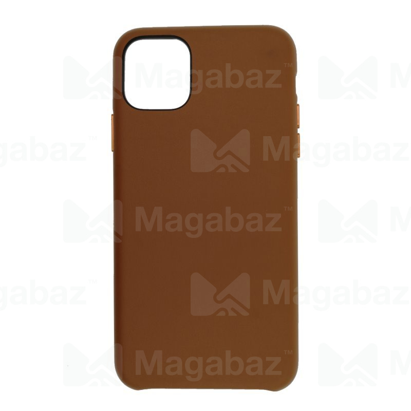 Накладка для_Apple-- iPhone 14_1.007_KZDoo * K-Doo_Noble Collection_Brown_кожаная