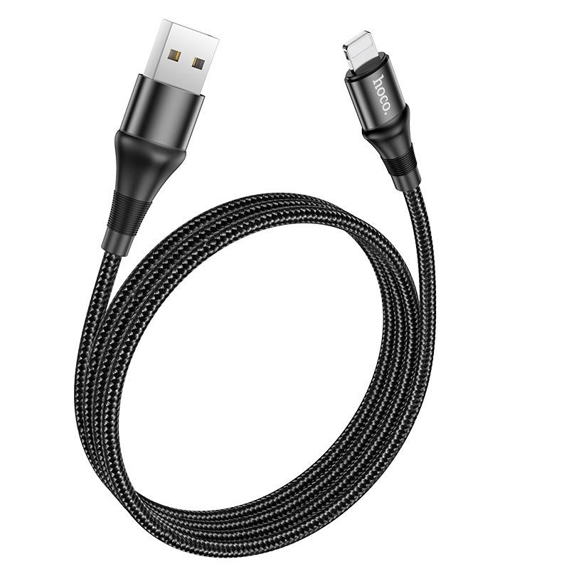 USB-кабель_Apple-- Lightning_HOCO_X50_в переплете_черный_1м