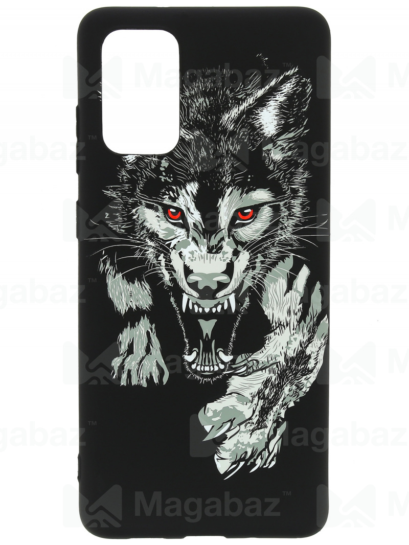 Накладка для_Samsung-- S20 Plus_1.095_Helsen_животные_J72_волк нападает