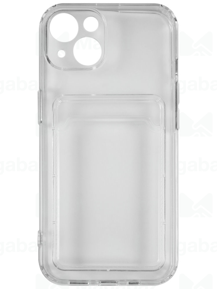 Накладка для_Realme-- C11_1.118-1_TPU iBox Crystal_с кардхолдером_с ЗАЩИТОЙ камеры_прозрачный