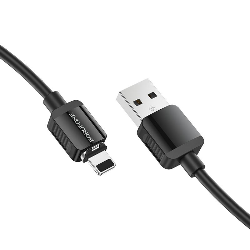 USB-кабель_Apple-- Lightning_Borofone_BX57_TPU_магнитный_в переплете_черный_1м