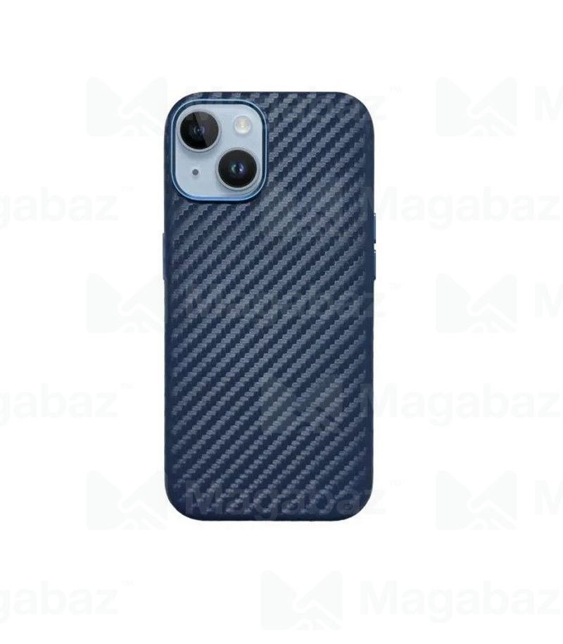 Накладка для_Apple-- iPhone 14 PRO Max_1.009_KZDoo * K-Doo_Noble Collection Magsafe_Carbon blue
