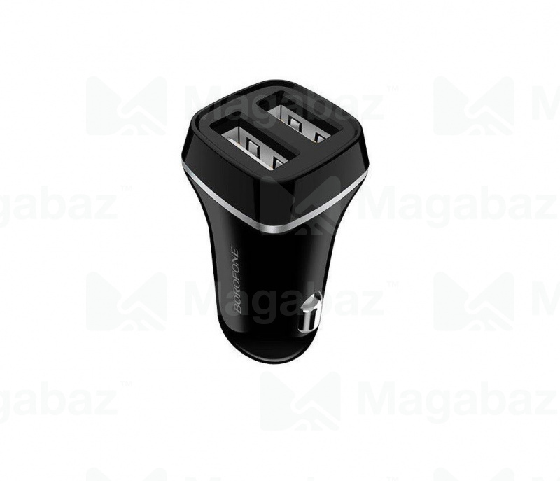 УЗУ_Блок авто_выходы USB 2400 mA/USB 2400 mA_Borofone_BZ2_черный