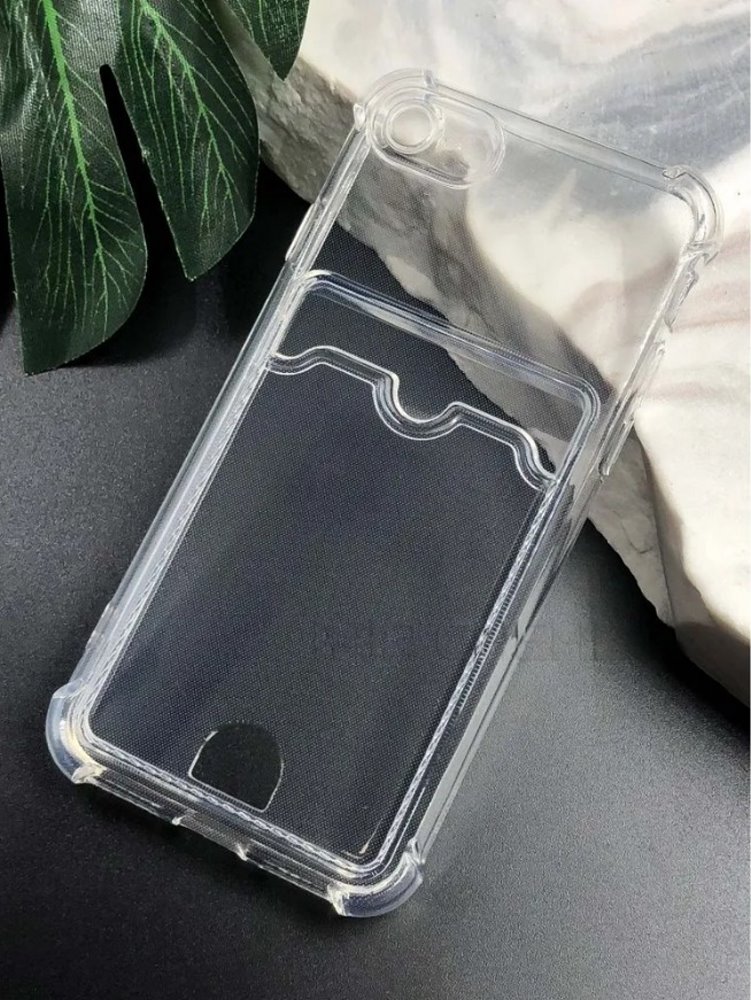 Накладка для_Apple-- iPhone 14 PRO Max_1.154_TPU 1,5mm_с кардхолдером(2 выреза)_с усиленными углами_