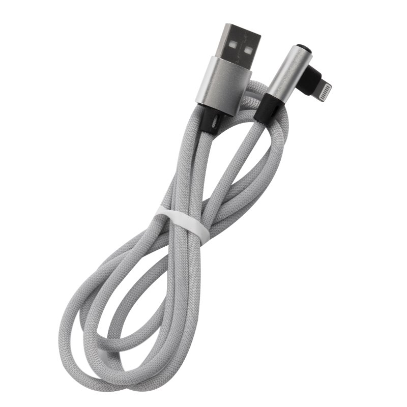 USB-кабель_Apple-- Lightning_Red Line_оплетка_L-образный_белый_1м