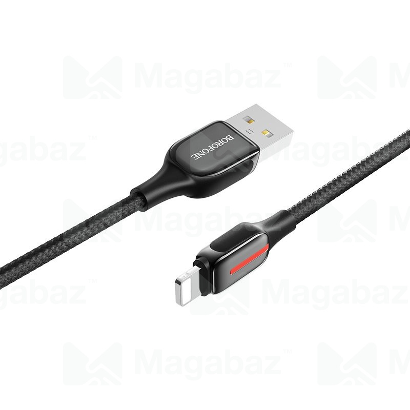 USB-кабель_Apple-- Lightning_Borofone_BU14_в переплете_черный_1,2м