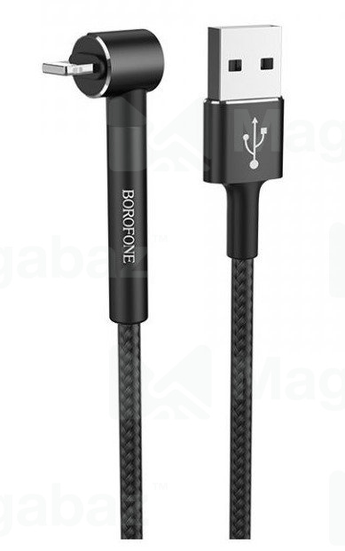 USB-кабель_Apple-- Lightning_Borofone_BU6_в переплете_черный_1,2м