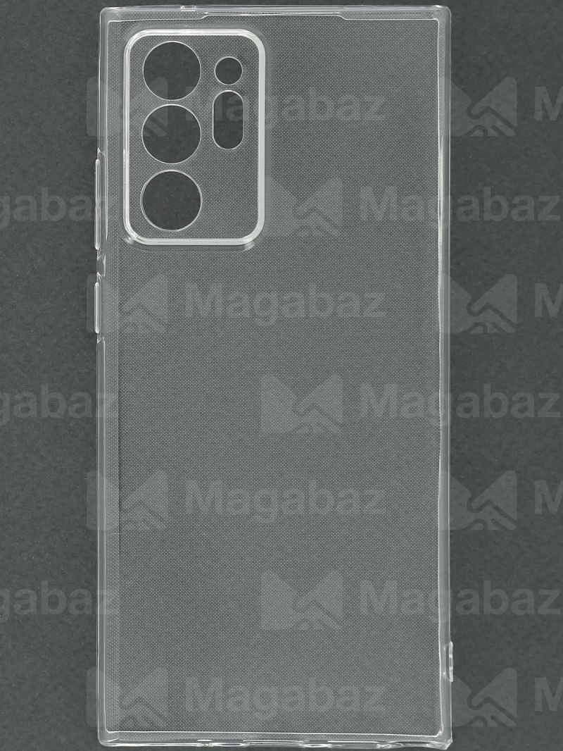 Накладка для_Samsung-- Note 20 Ultra_1.146-1_TPU mp 1mm_с ЗАЩИТОЙ камеры_прозрачный_глянцевый