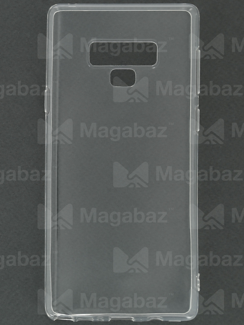 Накладка для_Samsung-- Note 9_1.146_TPU mp 1mm_с БОРТИКОМ в отверстии камеры_прозрачный_глянцевый
