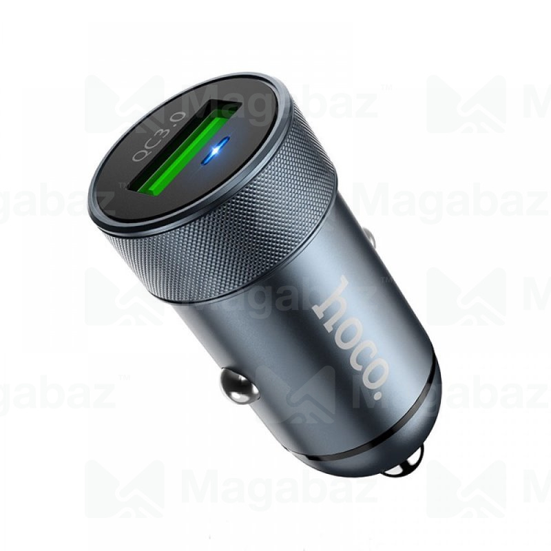 УЗУ_Блок авто_выход USB 3000 mA_HOCO_Z32_серебристый