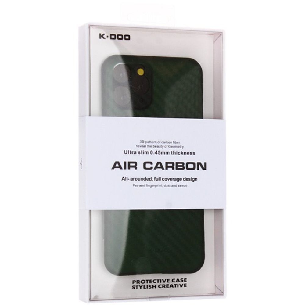 Накладка для_Apple-- iPhone 12 PRO Max_1.015_KZDoo * K-Doo_Air Carbon_Green_под карбон