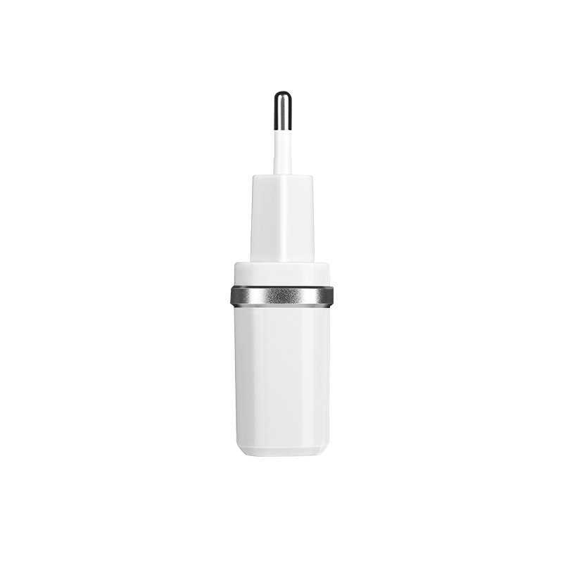УЗУ блок-сеть_выходы USB 2400 mA/USB 2400 mA_HOCO_C12_белый