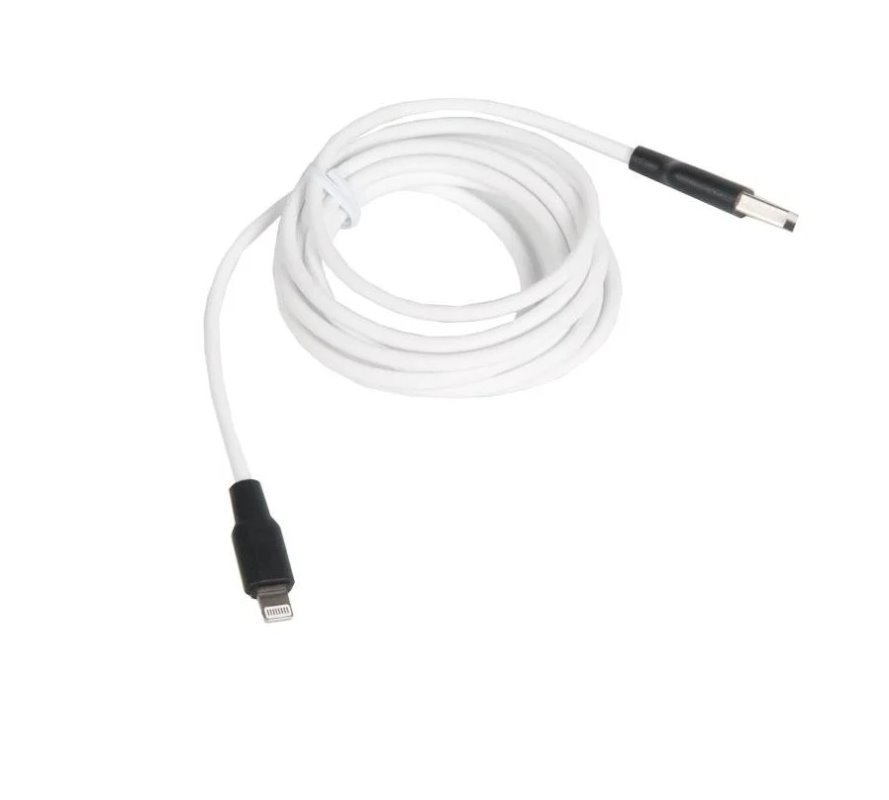 USB-кабель_Apple-- Lightning_HOCO_X21 Plus_TPU_белый_0,25м