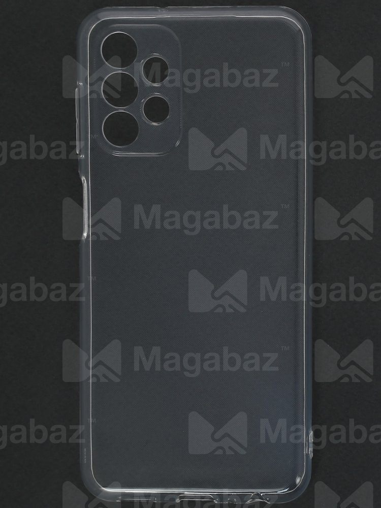 Накладка для_Samsung-- A13 4G_1.146-1_TPU mp 1mm_с ЗАЩИТОЙ камеры_прозрачный_глянцевый
