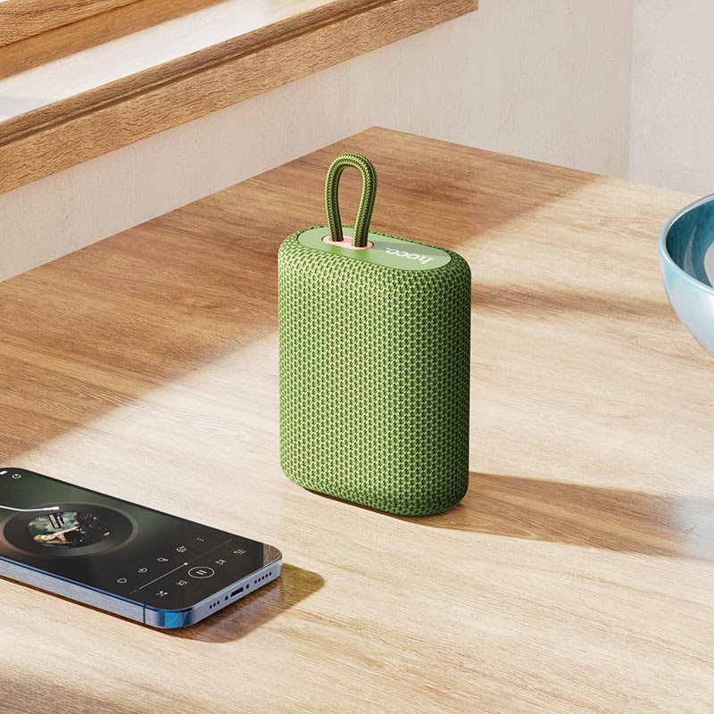 Колонка Bluetooth портативная_HOCO_BS47_зеленый