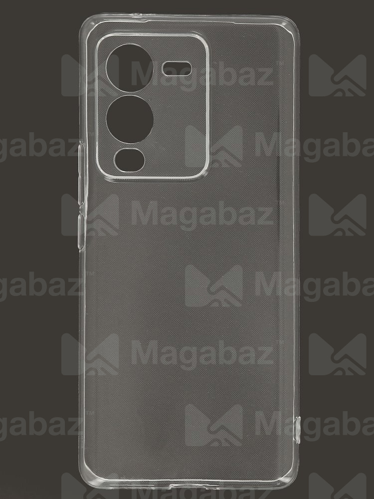 Накладка для_Vivo-- V25 PRO_1.146-1_TPU mp 1mm_с ЗАЩИТОЙ камеры_прозрачный_глянцевый