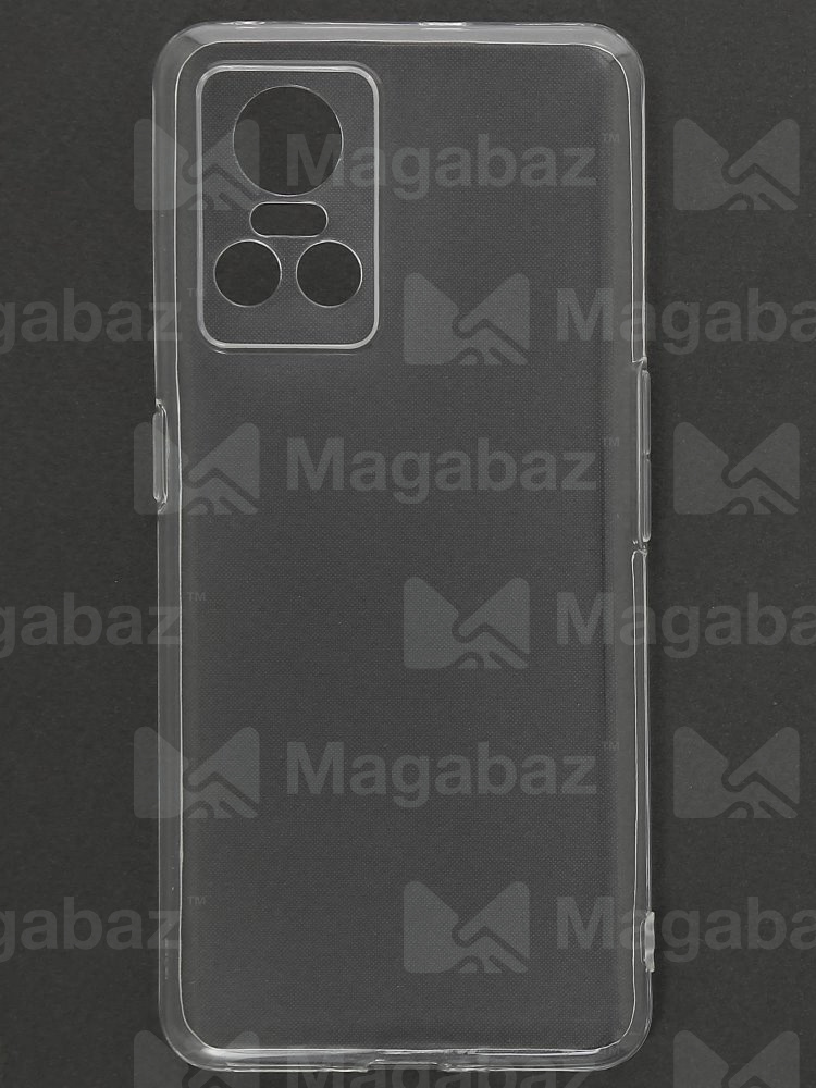 Накладка для_Realme-- GT Neo 3_1.146-1_TPU mp 1mm_с ЗАЩИТОЙ камеры_прозрачный_глянцевый