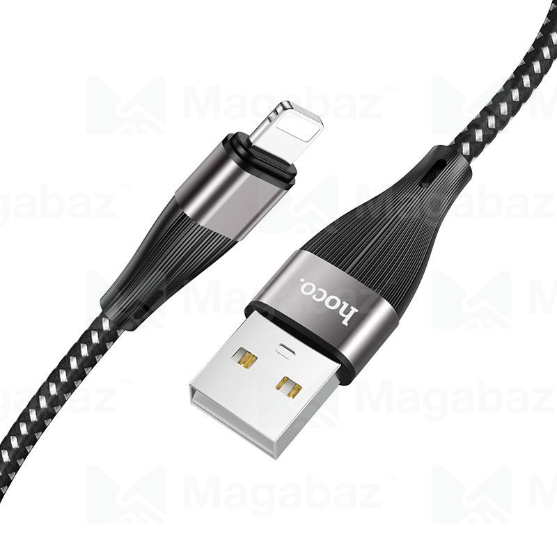 USB-кабель_Apple-- Lightning_HOCO_X57_в переплете_черный_1м