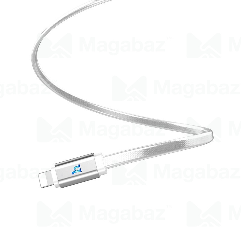 USB-кабель_Apple-- Lightning_HOCO_UPL12 Plus_TPU_серебристый_1,2м