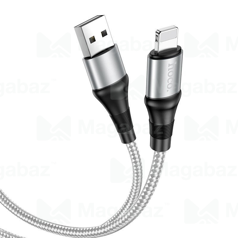 USB-кабель_Apple-- Lightning_HOCO_X50_в переплете_серый_1м