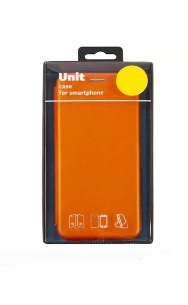 Чехол-книжка для_Samsung-- S20 FE_1.341_Red Line_Unit_на магнитах_с визитницей_оранжевый