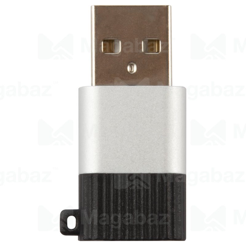 Переходник_Type C - USB(m)_Red Line_до 3А_черный-серебристо