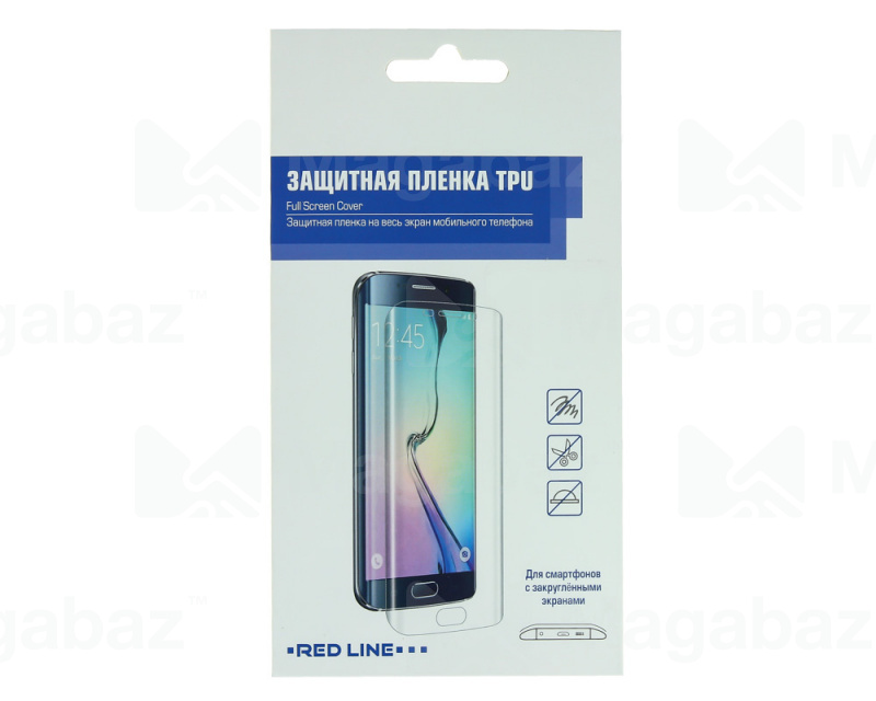 Защита дисплея_Apple-- iPhone 6 Plus * 6s Plus_2.100_плёнка_Red Line TPU_Full Screen Cover_2в1 перед
