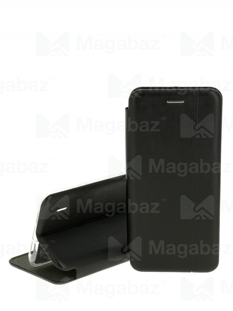 Чехол-книжка для_Samsung-- S10 Plus1.350_Fashion Case_Retro Line_с визитницей_черный_тех.пак.