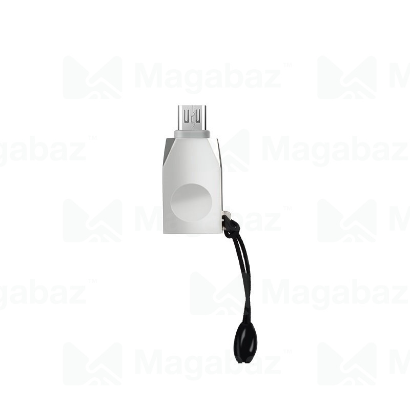 Переходник_OTG_Micro USB - USB(m)_HOCO_UA10_серебристый