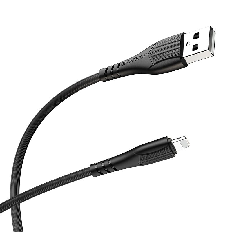 USB-кабель_Apple-- Lightning_Borofone_BX37_TPU_черный_1м