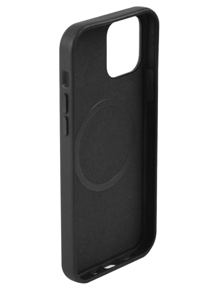Накладка для_Apple-- iPhone 13_1.005_Red Line_MagSafe_кожаная_черная