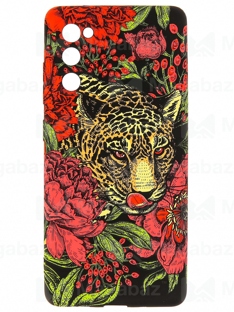 Накладка для_Samsung-- S20 FE_1.095-1_Helsen_с защитой КАМЕРЫ_животные_J200_леопард