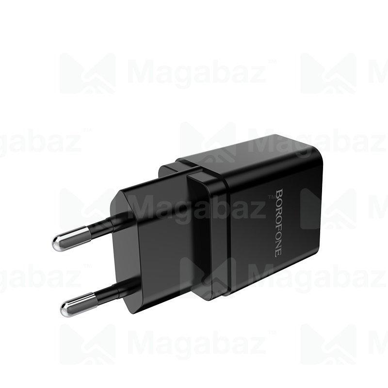 УЗУ блок-сеть_выход USB 1000 mA_Borofone_BA19A_черный