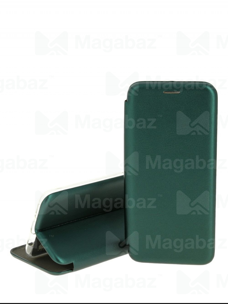 Чехол-книжка для_Samsung-- A50 * A50S * A30S_1.345_Fashion Case_на магнитах_с визитницей_зеленый_тех